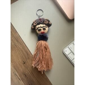 Frida Kahlo 3D Colorful Handmade Key Chain Fob